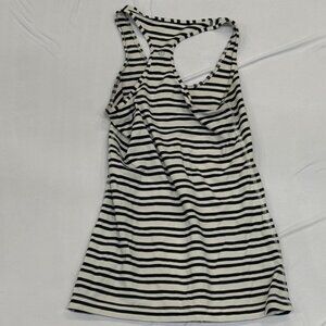 Lululemon Striped Racerback Tank – Black & White – Size 6